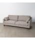 SOFÁ 3 PLAZAS GRIS OSCURO TEJIDO-MADERA 221 X 90 X 87 CM