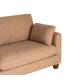 SOFÁ 3 PLAZAS OCRE TEJIDO-MADERA 221 X 90 X 87 CM