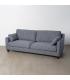 SOFÁ 3 PLAZAS AZUL TEJIDO-MADERA 221 X 90 X 87 CM