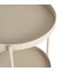 MESITA BEIGE METAL 36,50 X 36,50 X 66 CM