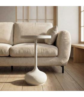 MESITA BLANCO METAL 45 X 45 X 48,50 CM