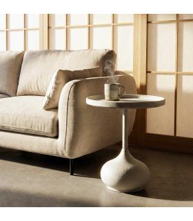 MESITA BLANCO METAL 40 X 40 X 58 CM