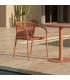 SILLA TERRACOTA ALUMINIO-RATTÁN PE 57 X 60 X 77,50 CM