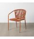 SILLA TERRACOTA ALUMINIO-RATTÁN PE 57 X 60 X 77,50 CM