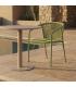 SILLA VERDE ALUMINIO-RATTÁN PE CONTRACT 57 X 60 X 77,50 CM