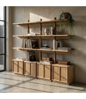 ESTANTERÍA MADERA DE PINO SALÓN 210,50 X 44,50 X 187 CM