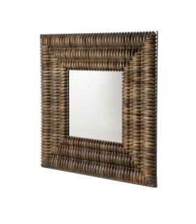 ESPEJO MADERA DE MANGO DECORACIÓN 122 X 8 X 122 CM