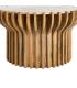 MESA CENTRO MADERA-MÁRMOL SALÓN 78,50 X 78,50 X 47 CM