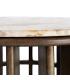 MESA CENTRO MADERA-MÁRMOL SALÓN 90 X 90 X 42 CM