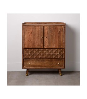 ARMARIO MARRÓN MADERA DE MANGO 88 X 37 X 109 CM