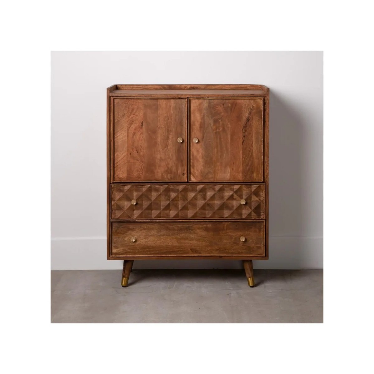 ARMARIO MARRÓN MADERA DE MANGO 88 X 37 X 109 CM