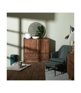 ARMARIO MARRÓN MADERA DE MANGO 88 X 37 X 109 CM