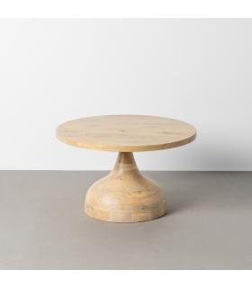MESITA NATURAL MADERA DE MANGO SALÓN 67 X 67 X 40 CM