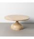 MESITA NATURAL MADERA DE MANGO SALÓN 90 X 90 X 40 CM