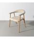 SILLA BRAZOS CREMA TEJIDO-METAL CONTRACT 57 X 54 X 76 CM
