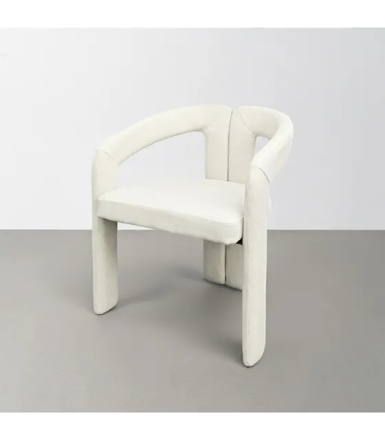 SILLA BRAZOS CREMA TEJIDO CONTRACT 60 X 53,50 X 76,50 CM