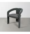 Blue fabric armchair contract chair 60 x 53.5 x 76.5 cm