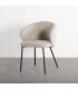 SILLA BEIGE TEJIDO-METAL CONTRACT 56,50 X 56 X 74,50 CM