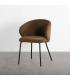 SILLA MARRÓN TEJIDO-METAL CONTRACT 56,50 X 56 X 74,50 CM
