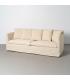 SOFÁ BEIGE TEJIDO SALÓN 215 X 92 X 78 CM