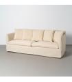 Beige fabric living room sofa 215 x 92 x 78 cm