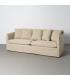 SOFÁ TAUPE TEJIDO SALÓN 215 X 92 X 78 CM