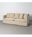 SOFÁ TAUPE TEJIDO SALÓN 215 X 92 X 78 CM