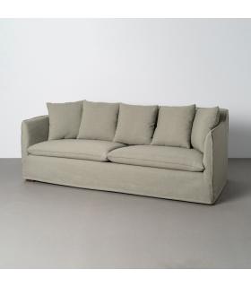 SOFÁ VERDE TEJIDO SALÓN 215 X 92 X 78 CM