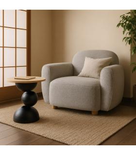 SILLÓN JASPEADO TEJIDO SALÓN 90 X 81 X 67 CM