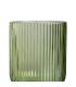 VASO VERDE CRISTAL DECORACIÓN 7,60 X 7,60 X 9,40 CM