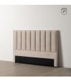 Beige fabric bedroom headboard 160 x 8 x 100 cm