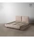 CAMA BEIGE TEJIDO DORMITORIO 163 X 215 X 93 CM