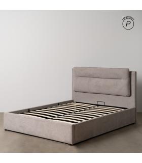 CAMA CANAPÉ GRIS TEJIDO DORMITORIO 164 X 214 X 110 CM