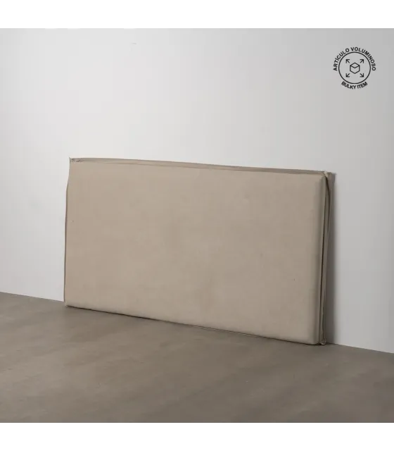 CABECERO BEIGE TEJIDO DORMITORIO 190 X 8 X 100 CM