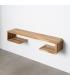 ESTANTE NATURAL MADERA DE TECA SALÓN 100 X 21 X 20 CM