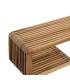 ESTANTE NATURAL MADERA DE TECA SALÓN 100 X 21 X 20 CM