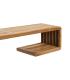 ESTANTE NATURAL MADERA DE TECA SALÓN 100 X 21 X 20 CM