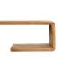 ESTANTE NATURAL MADERA DE TECA SALÓN 100 X 21 X 20 CM