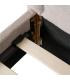 CAMA BEIGE TEJIDO DORMITORIO 160 X 217 X 107 CM