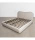 CAMA BEIGE TEJIDO DORMITORIO 160 X 217 X 94 CM