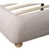CAMA BEIGE TEJIDO DORMITORIO 160 X 217 X 94 CM