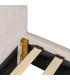 CAMA BEIGE TEJIDO DORMITORIO 160 X 217 X 94 CM