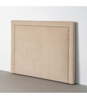 CABECERO BEIGE TEJIDO DORMITORIO 165 X 7 X 130 CM