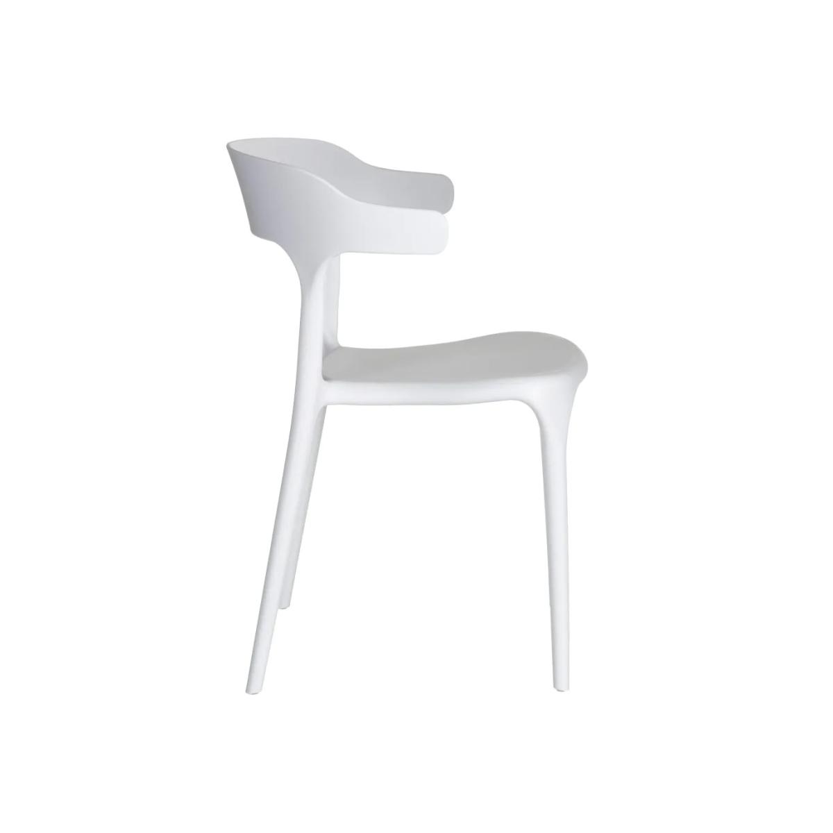 SILLA BLANCO POLIPROPILENO 51 X 41,50 X 76,50 CM