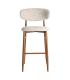 TABURETE 75CM BEIGE TEJIDO-METAL 54 X 52 X 105 CM