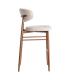 TABURETE 75CM BEIGE TEJIDO-METAL 54 X 52 X 105 CM
