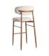 TABURETE 75CM BEIGE TEJIDO-METAL 54 X 52 X 105 CM