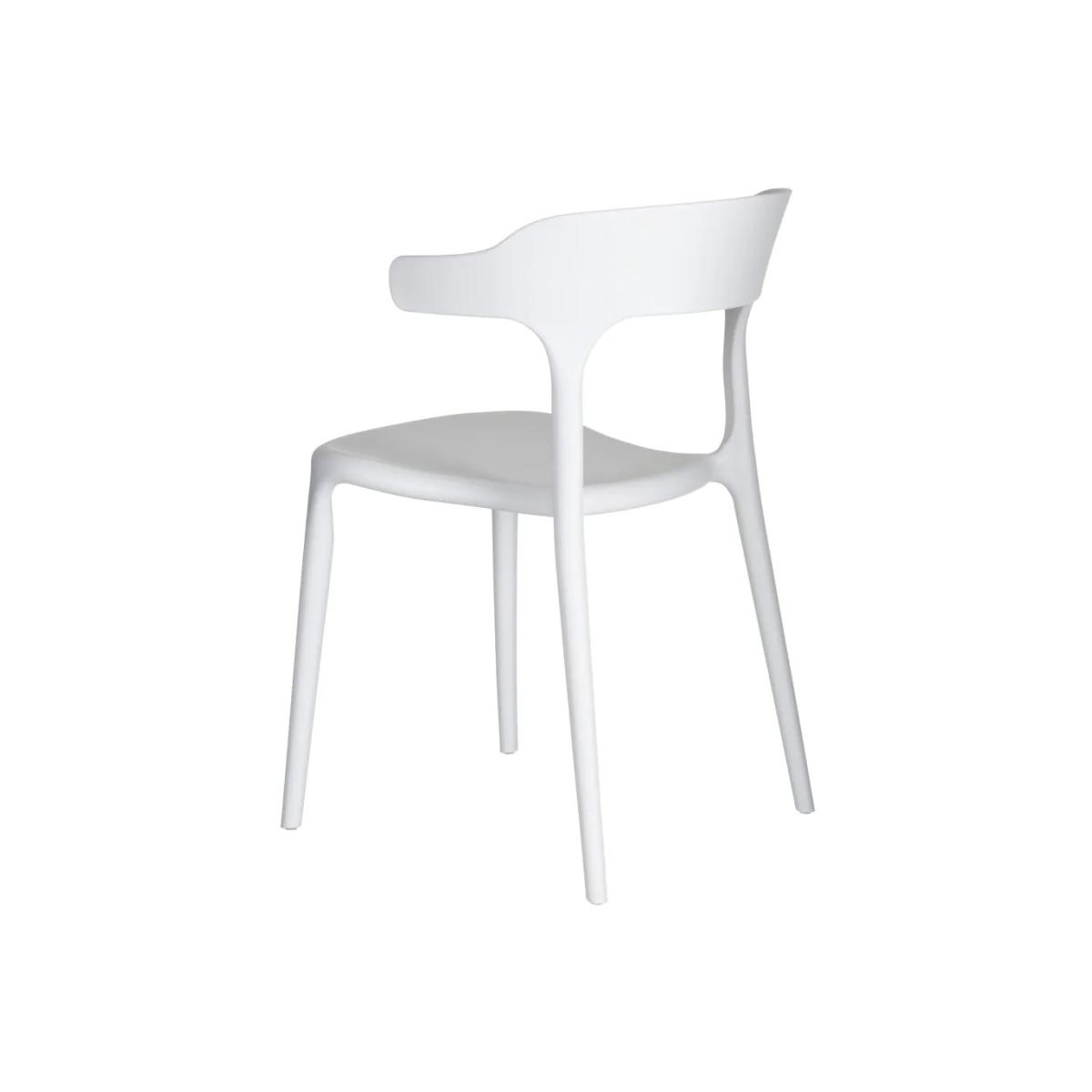 SILLA BLANCO POLIPROPILENO 51 X 41,50 X 76,50 CM