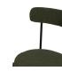 SILLA VERDE-NEGRO TEJIDO-METAL 49 X 49 X 80 CM