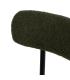 SILLA VERDE-NEGRO TEJIDO-METAL 49 X 49 X 80 CM